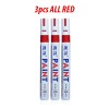 SNS 3pcs RED Paint Pen Markers Waterproof Permanent Car Tire