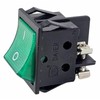 Rocker Switch Green with Screw Connection Device Switch 4-Pin 16A