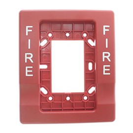 EST Edwards G1RT-Fire Genesis Device Trim Plate For Device Boxes, Abs, Red
