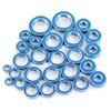 BRKRC 27PCS Rubber Blue Sealed Ball Bearing Kit for Tra-xxas