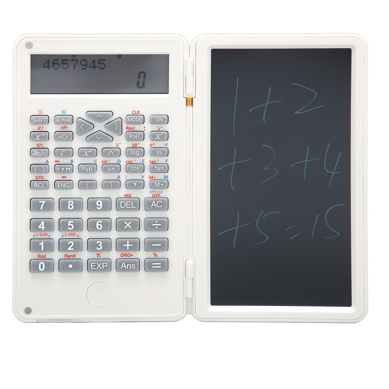 Calculator with Notepad Portable 10 Digits LCD Display Scientific Calculator