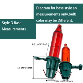 Mudder 100 Count Christmas Tree Lights Replacement Bulbs Mini Incandescent Christmas Lights 2.5v 0.425 Watt Warm Prelit Xmas Tree Decoration(Green Base with and Colorful Bulb)