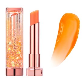 CORINGCO Bálsamo labial Sparkle Cute Changes Color #02 Fairy Forest｜Brillo labial en crema con color, cuidado de labios con purpurina, paquete de labios, regalo de cumpleaños, regalo con purpurina,