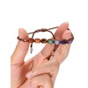 GEHECRST Gemstone 7 Chakra Bracelet Healing Stones Bracelet Adjustable Bracelets