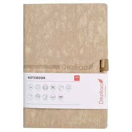 Deziliao A5 Classic Hardcover Notebook with Pen Loop, College Ruled Writing Journal Notebook, Thick 100 Gsm Lined Paper, Luxury Gift Box, 5.2"x8.5" , DE0004MI