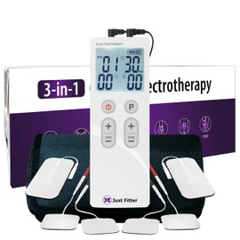Tens Unit Muscle Stimulator Machine for Pain Relief & Therapy Management. Rechargeable Electrotherapy Device. Dual Electrode Channel Pulse Electronic Massager.