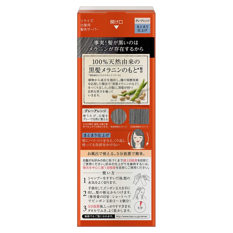 Relize Gray Hair Dye (Natural Gray), Unstructured Finish, Unisex, 5.5