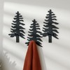 Otoolling 3 Pcs Black Tree Coat Hook Metal Wall Mount
