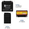 Mighty Max Battery YTZ7S 12V 6AH Battery for Yamaha 450