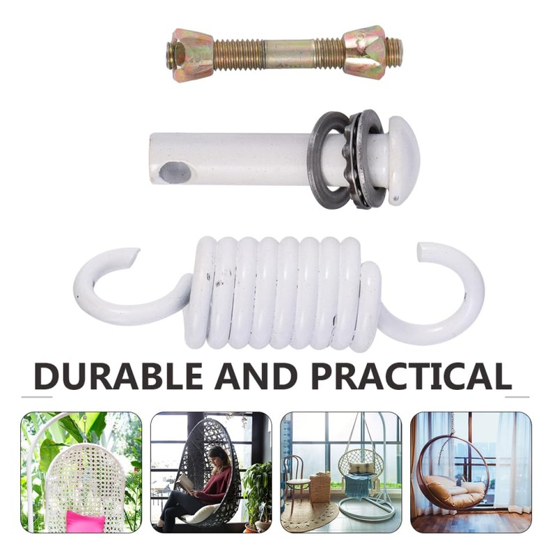 1 Set Egg Chair Spring Hook Hammock Spring and Pin