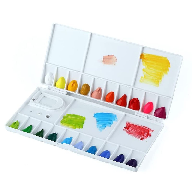DFsucces Watercolor Paint Palette, Plastic, Watercolor, Oil Painting, Etc. 20