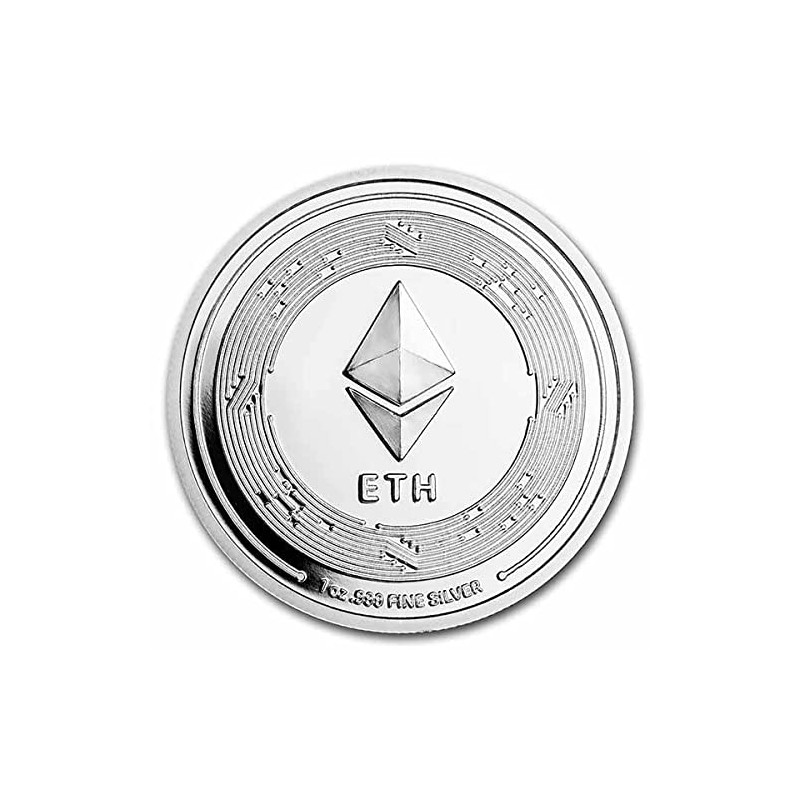 1oz Silver Round - Ethereum