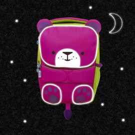 Trunki Toddler Backpack | High Visibility Children’s Nursery Bag for Pre-school or Kindergarten and Kids Rucksack | ToddlePak Backpack Betsy Bear (Pink)