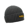 DEWALT Indianapolis Knitted Ribbed Beanie Hat Grey