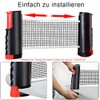 CUEMOON rete ping pong da tavolo set ping pong,2 Racchette,6