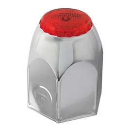 GG Grand General 10290SP 1-1/2 X 2 Inches Chrome Lug Nut Cover w/Red Reflector, Set of 10