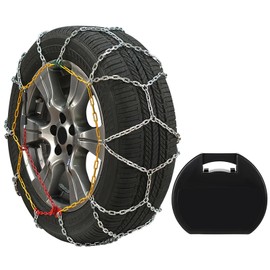 GDSMOTU KN140 Snow Chains For Car Pickup Trucks SUV Universal Snow Tire Chains Emergency Thickening Tire Easy Installation, Applicable Tire Width 235 245 255 265 275(15"16"17"18"19"20")