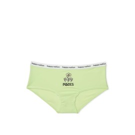 Happy Nation Girls Comfy Cotton Logo Hipster Underwear, Bright Lime