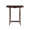 Powell Hazelnut Tray Tables, Cherry 23.63 x 26.38 x 15.75