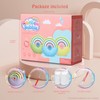 Panacare Portable Rainbow Bubble Machine, Automatic Bubble Machine for Children,