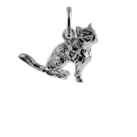 TheCharmWorks Sterling Silver Cat Charm | Sterling Silver Cat Charm, Sterling Silver
