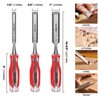 HAUTMEC 3 PCS Wood Chisel Set High Impact Wood Chisel