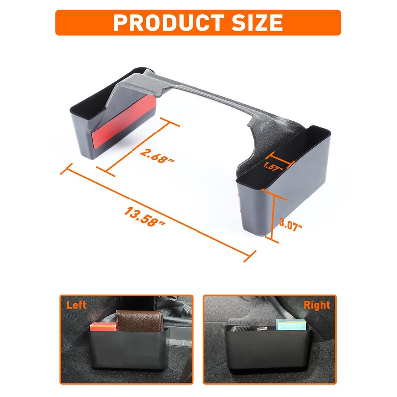Savadicar GT-2 Shifter Storage Box with Microfibers, Gear Shift Side