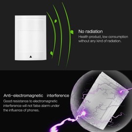 Wired Passive Infrared Motion Sensor, 12V Dual PIR Motion Detector, Home Security Alarm System, High Sensitivity and Low Noise