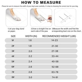 Waterproof Dog Boots, BESUNTEK Non-Slip Durable Dog Shoes, Adjustable Paw Protection with Adjustable Straps and Reflective Strip for Small Medium Large Dogs, Winter, Snow and Outdoor (Orange, #3)