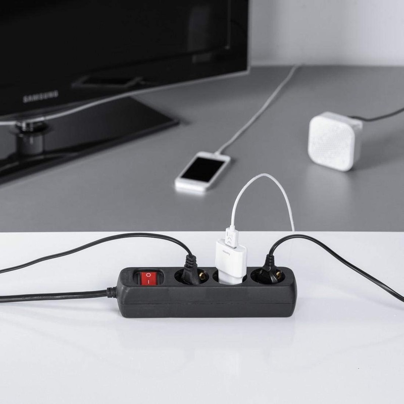 Hama Set of 2 3-Way Power Strip (2x Multiple Sockets