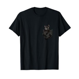 Cat Lovers Gifts Black Cat in Bag T-Shirt
