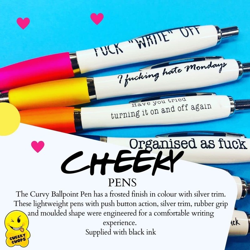 Cheeky Chops Rude Pens Office Desk Accessories (Pen 15) Don't