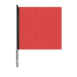 Pro Trucking Products 2315 Red Quick Mount Flag & Rod Assembly, Heavy Duty Red 18" x 18" Jersey Mesh Flag with Aluminum Rod & Stainless Steel Spring (Mounting Bracket Not Included)