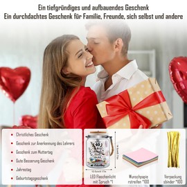 LED Bottle Light with Saying, 40th Birthday Gift for Women and Men, 40th Birthday Gift, Night Light Gifts Decoration, Gift Ideas for Birthday Table Decoration, LED Lighting Illuminated Decorative