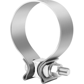 EVIL ENERGY 3 inch Exhaust Clamp,3" Narrow Band Muffler Clamp Stainless Steel for Heavy-duty Exhaust systems, Downpipes, Catback Exhausts, Mufflers,Tailpipes 4 Pack