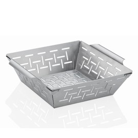 Küchenprofi BBQ Grillkorb STYLE 25,5 x 21 x 7,5 cm, Gemüsegrillkorb, Grillschale, Edelstahl