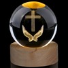 AWARDSEN 60 mm Crystal Ball Decorative Christian Decoration, Jesus Praying