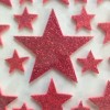 JoAnn Craft Essentials CREATOLOGY GLITTER RED FOAM STARS MULTI-SIZES 31