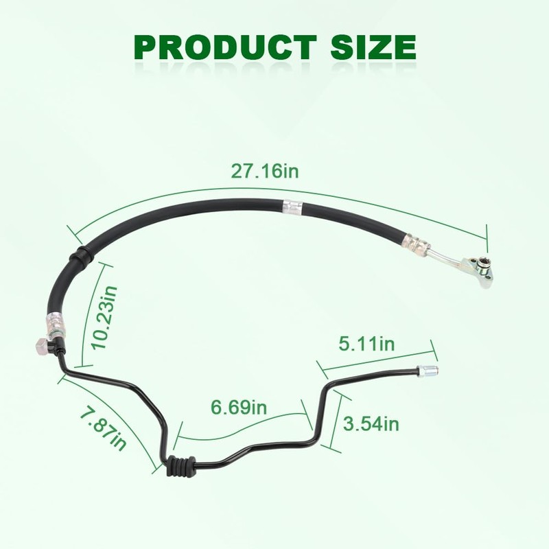 QCESEV Power Steering Pressure Hose Assembly Compatible with Honda Pilot