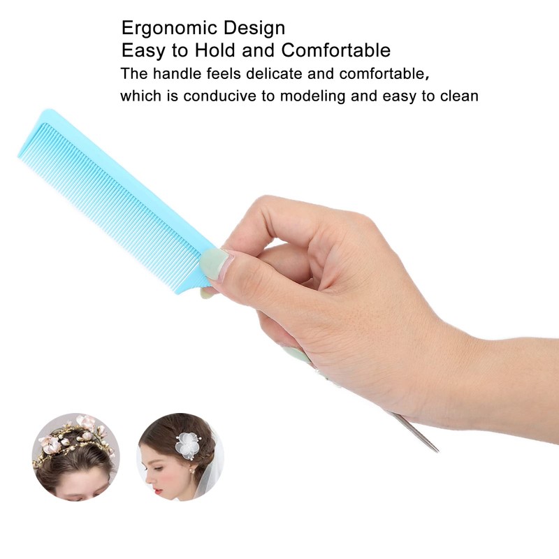 Professional Lat Tail Comb, Pin Tail Comb Steel Tail Comb