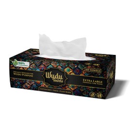 Wudu Towels After Ablution – 60 Count (Pack of 1) 100% Biodegradable Real Cloth-Based Dry Towels – for Prayer Rooms, Home, Mosques & Facilities – Absorbent & Travel-Friendly