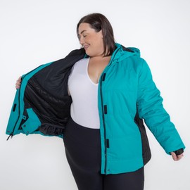 Snow Country Outerwear Womens Plus Size 1X-6X The Aspen Ski Coat Jacket (3X, Teal)