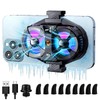 Mikirini Mobile Phone Cooler with RGB Backlight and Temp Display,