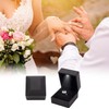 KEISIMI Luxury Ring Box with LED Light, Ring Box for