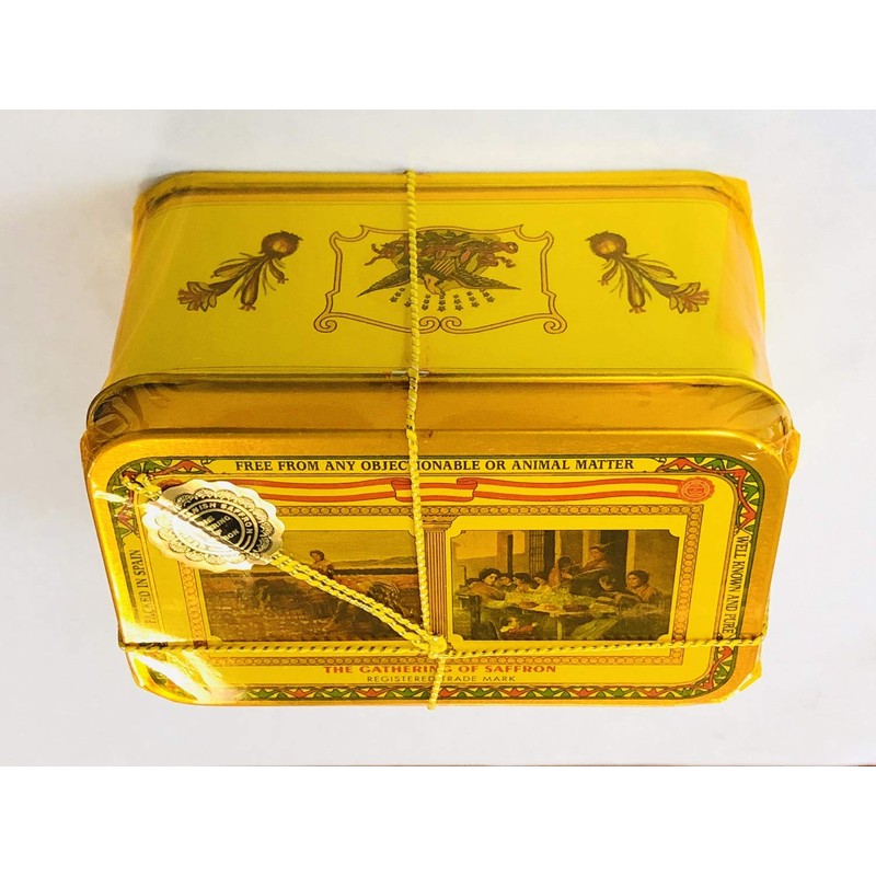 Spanish Saffron Tin Gathering of Saffron Select Grade 1/2 oz
