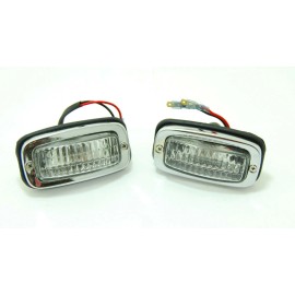 Unbranded Rear Back Up Light Set With Bulbs Fits Volkswagen Type2 Bus 1967-1971