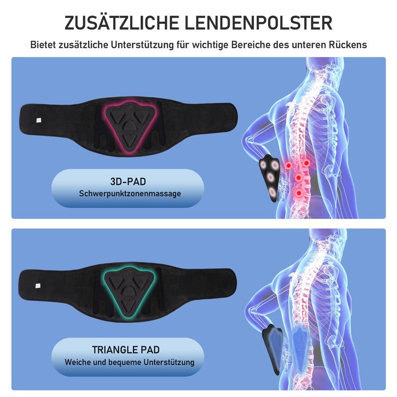 HLGO Back Support Belt with Support Struts + 3D Lumbar