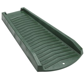 Rocky Mountain Goods Downspout Splash Block - Green Large 24” Heavy Duty Rain Diverter for Dispersing Water from Gutter - No Anchor Needed - Decorative - Saves Lawn or Flower Beds