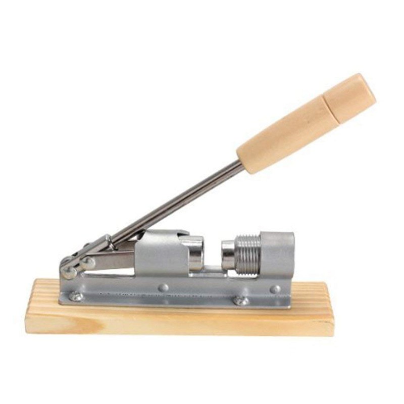 XLKJ Nutcracker Walnuts, Walnut Cracker with Wooden Base Handle, Stainless
