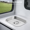 Rv Sink Stainless Steel Hand Wash Basin Kitchen, Single Bowl
